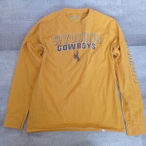 Russell Men's University of Wyoming Cowboys Long Sleeve T-Shirt Size M Yelllow